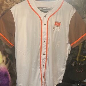 Spencer's White and Brown Jersey with Orange Trim hooters for president